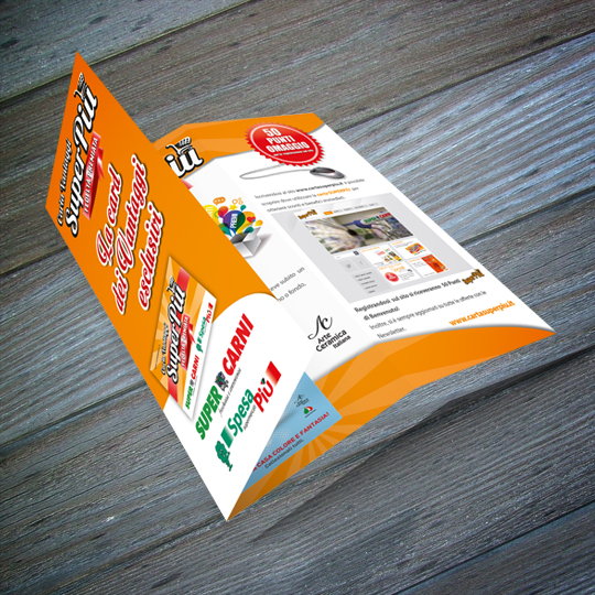 DEPLIANT Supermercati SpesaPiù E SuperCarni Studio Nouvelle Salerno Catalogo Premi SIto Web Raccolta Punti Card