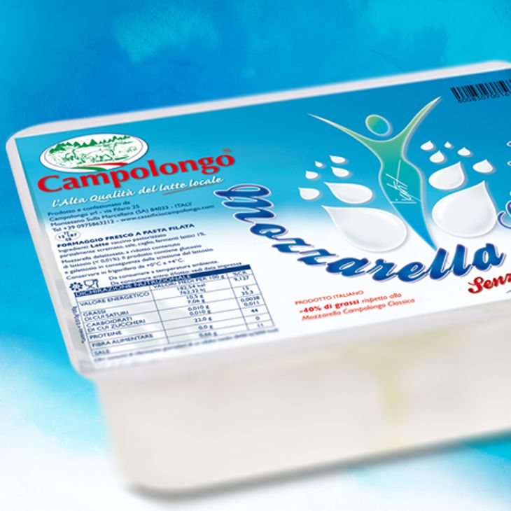 Caseificio Campolongo Latte Mozzarella Light Senza Lattosio Digeribilita Campana Bufala Parzialmente Screato Studio Nouvelle Salerno Web Catalogo Prodotti Confezione Packaging Raccolta Punti