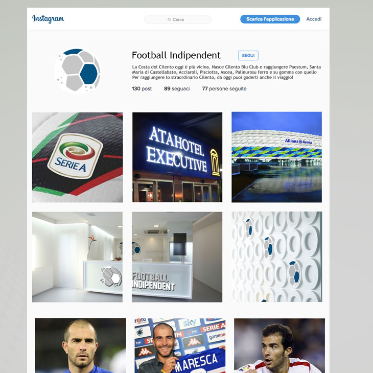 Football Indipendent Marchio Immagine Coordinata Aziednale Salerno Corporate Image Linea Grafica 12